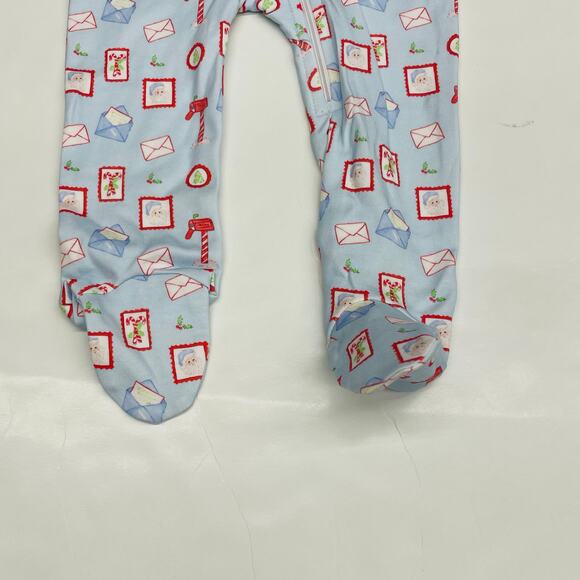NWT James & Lottie Size 6M Letters to Santa Zippy Pajamas - Picture 3 of 4